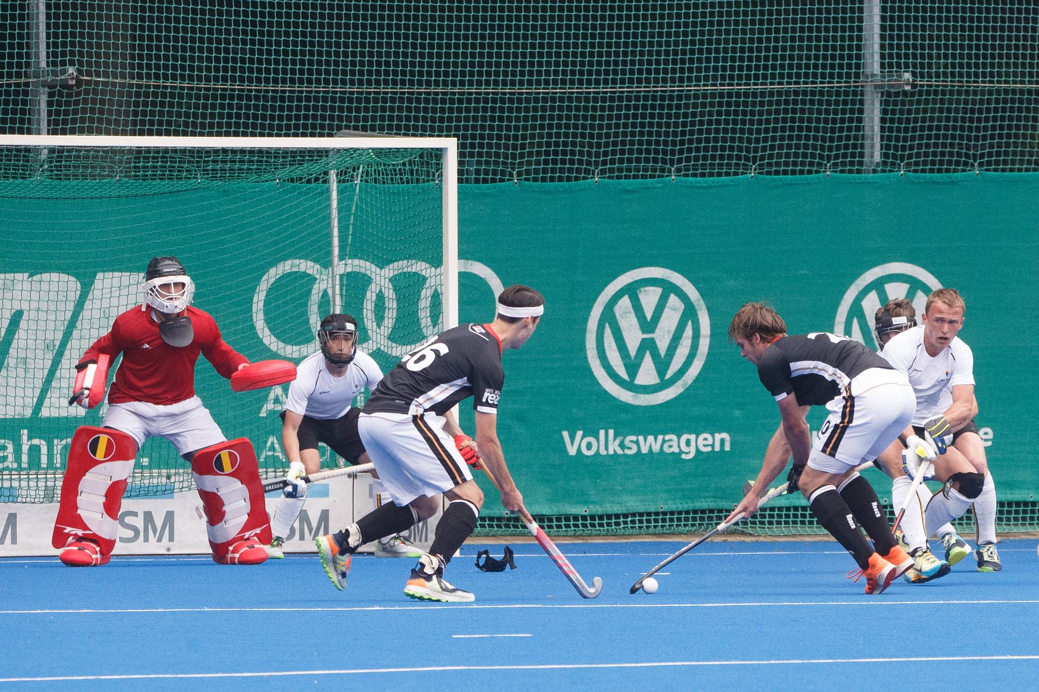  Auf der Gerd-Wellen-Anlage schlug die deutsche U21-Nationalmannschaft (dunkle Trikots) das Team aus Belgien mit 3:1. 